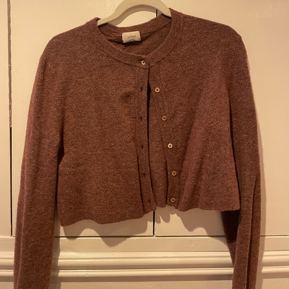 Aritizia Wilfred Cropped Cardigan